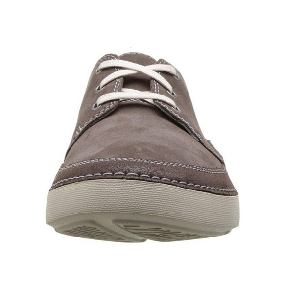COLECTIONS CLARKS Gosler Edge Sneaker Taupe Suede - Picture 2 of 7